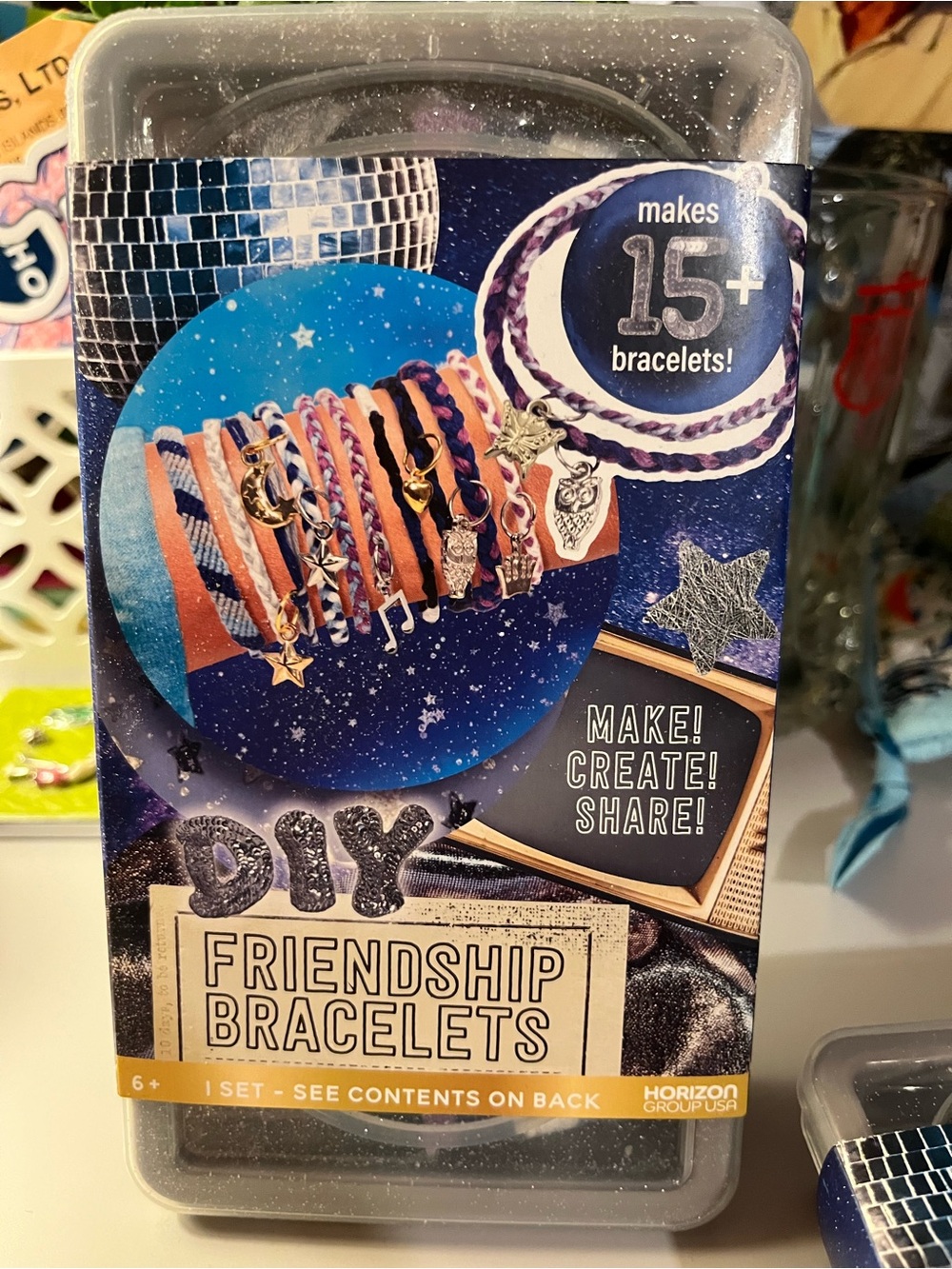 DIY Friendship Bracelets Kit - Blue & Purple